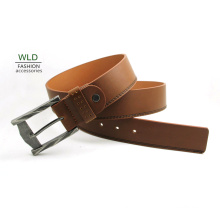 Cinturón de hombre clásico y básico con forro de cuero dividido M686